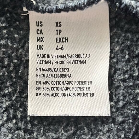 AMERICAN Eagle Outfitters hoodie drawstrings navy blue hot pink logo size XS - Picture 11 of 15